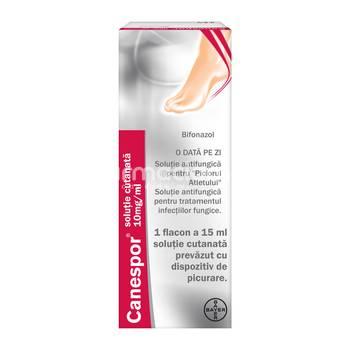 Antifungice de uz dermatologic OTC - Canespor Solutie Cutanata 10mg/ml x 15ml, farmaciamea.ro