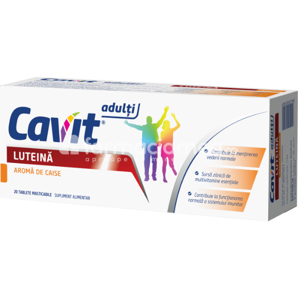 Minerale și vitamine - Cavit Adulti Multivitamine Luteina, 20cpr mast, Biofarm, farmaciamea.ro