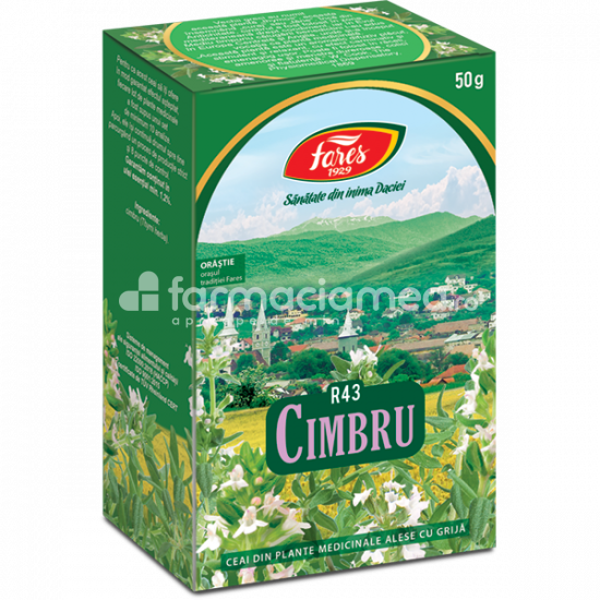 Ceaiuri - Ceai Cimbru, iarba, R43, 50g, Fares, farmaciamea.ro