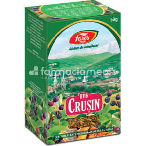 Ceaiuri - Ceai Crusin cu Lemn Dulce D116, susține sănătatea intestinală, ajută digestia, 50g, Fares, farmaciamea.ro