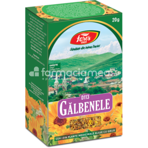 Ceaiuri - Ceai Galbenele D103, protejeaza si reface mucoasa gastrica, 50g, Fares, farmaciamea.ro