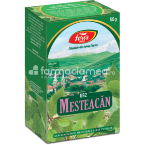 Ceaiuri - Ceai Mesteacan U92, indicat in infectii urinare, detoxifierea organismului, sustine nivelul normal de colesterol, 50g, Fares, farmaciamea.ro
