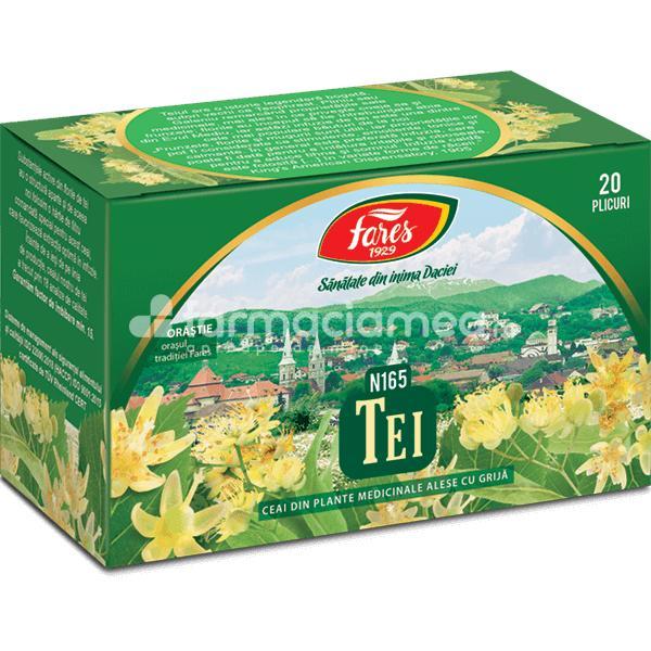 Ceaiuri - Ceai Tei N165, 20 plicuri, Fares, farmaciamea.ro