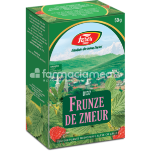 Ceaiuri - Ceai Zmeur Frunze D137, 50g, Fares, farmaciamea.ro