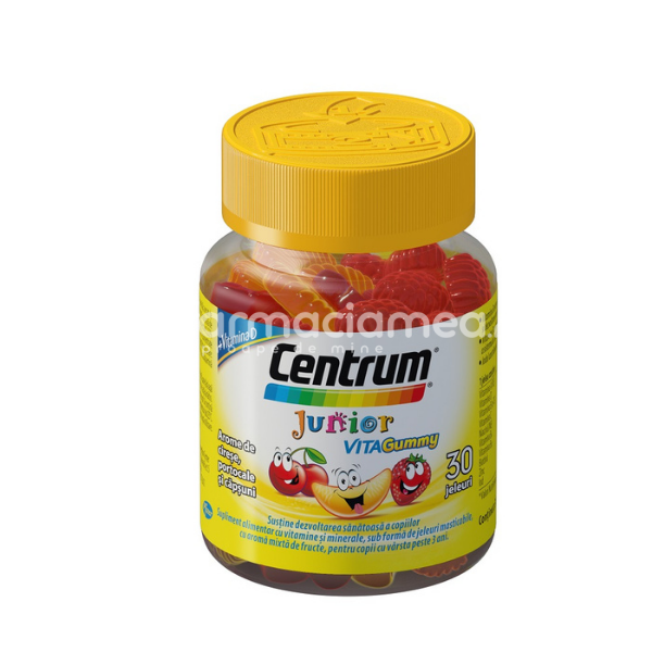 Vitamine și minerale copii - Centrum Junior VitaGummy, 30 jeleuri, Gsk, farmaciamea.ro