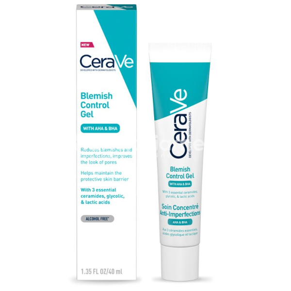Îngrijire ten - CeraVe gel anti-imperfectiuni cu AHA si BHA, ten cu tendinta acneica, 40 ml, farmaciamea.ro