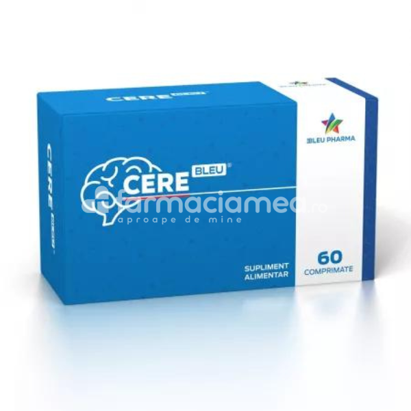 Memorie și concentrare - CereBleu, 60 comprimate Blue Pharma, farmaciamea.ro