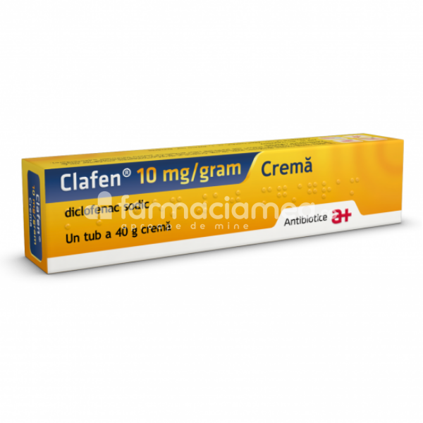 Durere OTC - Clafen 10 mg/gram crema 40g, Antibiotice, farmaciamea.ro