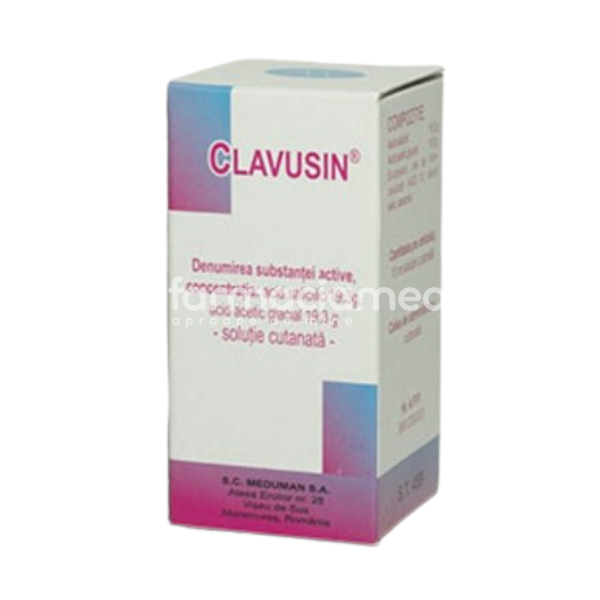 Afecțiuni ale pielii OTC - Clavusin sol.cut, 10ml, Meduman, farmaciamea.ro