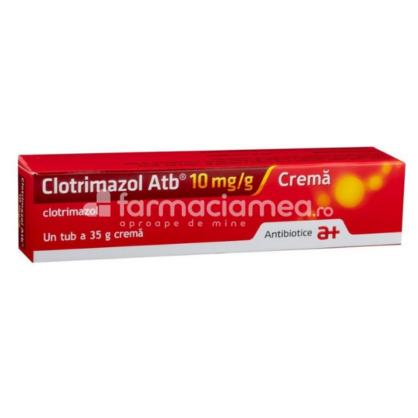 Antifungice de uz dermatologic OTC - Clotrimazol 10 mg/g crema 35g, Antibiotice, farmaciamea.ro