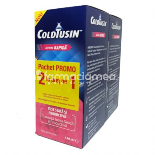 Tuse - ColdTusin sirop,120ml, 1+1 gratis, Perrigo, farmaciamea.ro