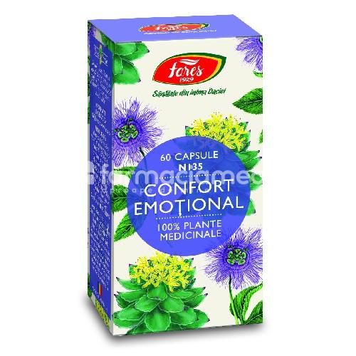 Suplimente naturiste - Confort Emotional N135, 60 capsule, Fares, farmaciamea.ro