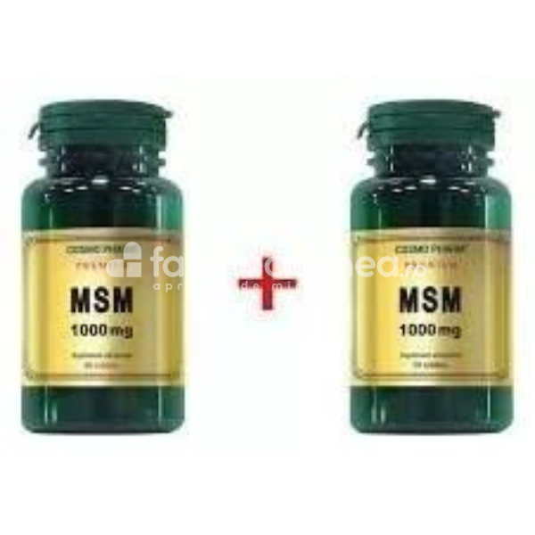 Afecțiuni osteoarticulare şi musculare - MSM, 60 comprimate +30 comprimate gratis, Cosmopharm, farmaciamea.ro