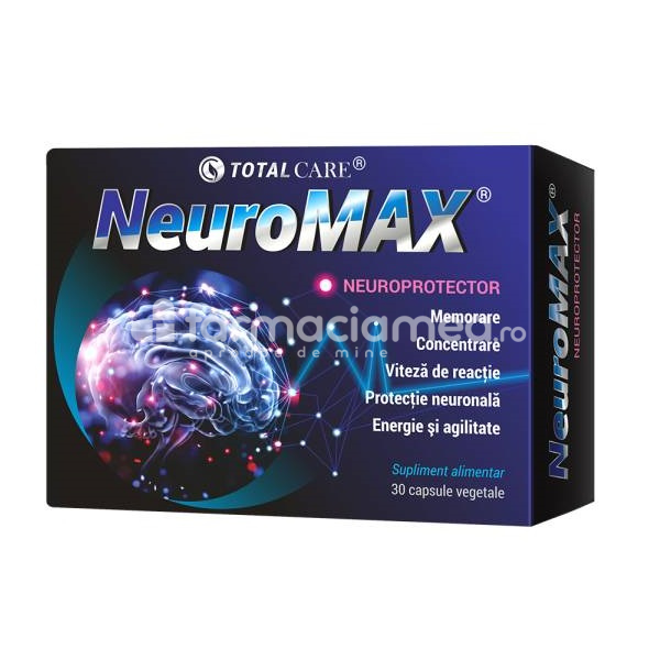 Sănătatea sistemului nervos - Neuromax, 30 capsule, Cosmopharm, farmaciamea.ro