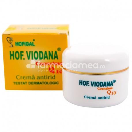 Creme şi măşti de faţă - Crema antirid cu coenzima Q10 Hof Viodana, 50 ml, Hofigal, farmaciamea.ro