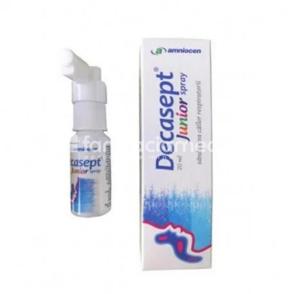Durere gât - Decasept Junior Spray 20ml, Amniocen, farmaciamea.ro
