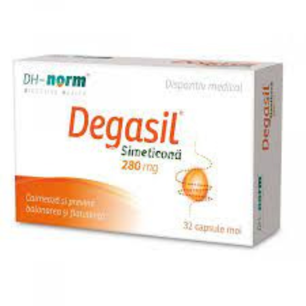 Antibalonare și antiflatulență - Degasil, 32 capsule, farmaciamea.ro