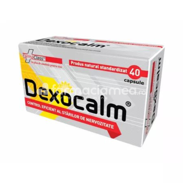 Stres şi epuizare - Dexocalm, 40 capsule, FarmaClass, farmaciamea.ro