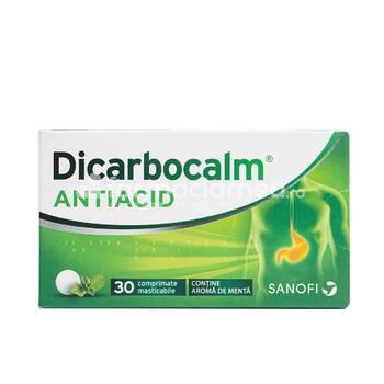 Antiacide OTC - Dicarbocalm, 30cp.mast, Sanofi, farmaciamea.ro