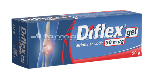 Durere OTC - Diflex 50mg/g gel x 50 g, farmaciamea.ro