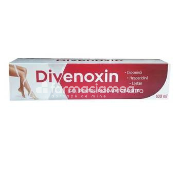 Afecțiuni circulatorii - Divenoxin gel pentru picioare obosite, 100ml, Zdrovit, farmaciamea.ro