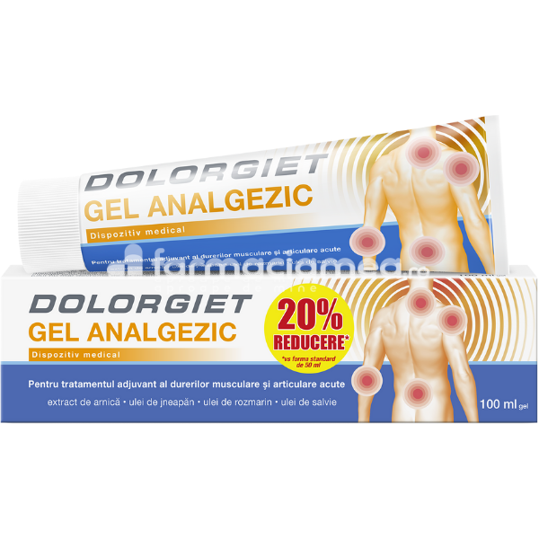 Dureri articulare - Dolorgiet gel, calmeaza durerile musculare si articulare, 100ml, Zdrovit, farmaciamea.ro