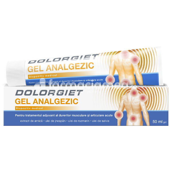 Dureri articulare - Dolorgiet gel, calmeaza durerile musculare si articulare, 50ml, Zdrovit, farmaciamea.ro