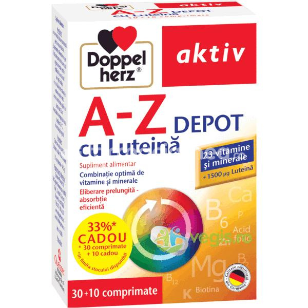 Minerale și vitamine -  A-Z Depot cu Luteina, 30+10 comprimate Cadou Doppelherz, farmaciamea.ro