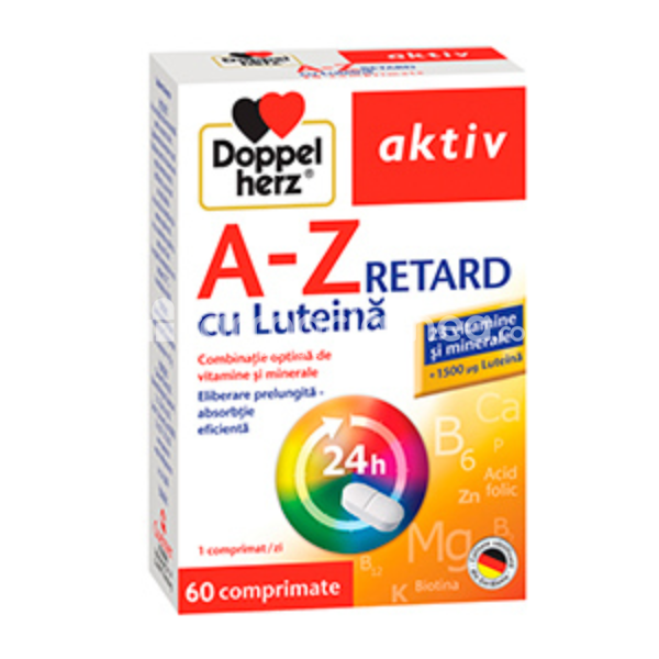 Produse oftalmologice -  A-Z ret Luteina, 60 tablete, Doppelherz, farmaciamea.ro