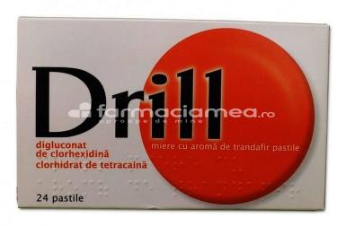Durere oro-faringiană OTC - Drill clasic x 24 pastile, farmaciamea.ro