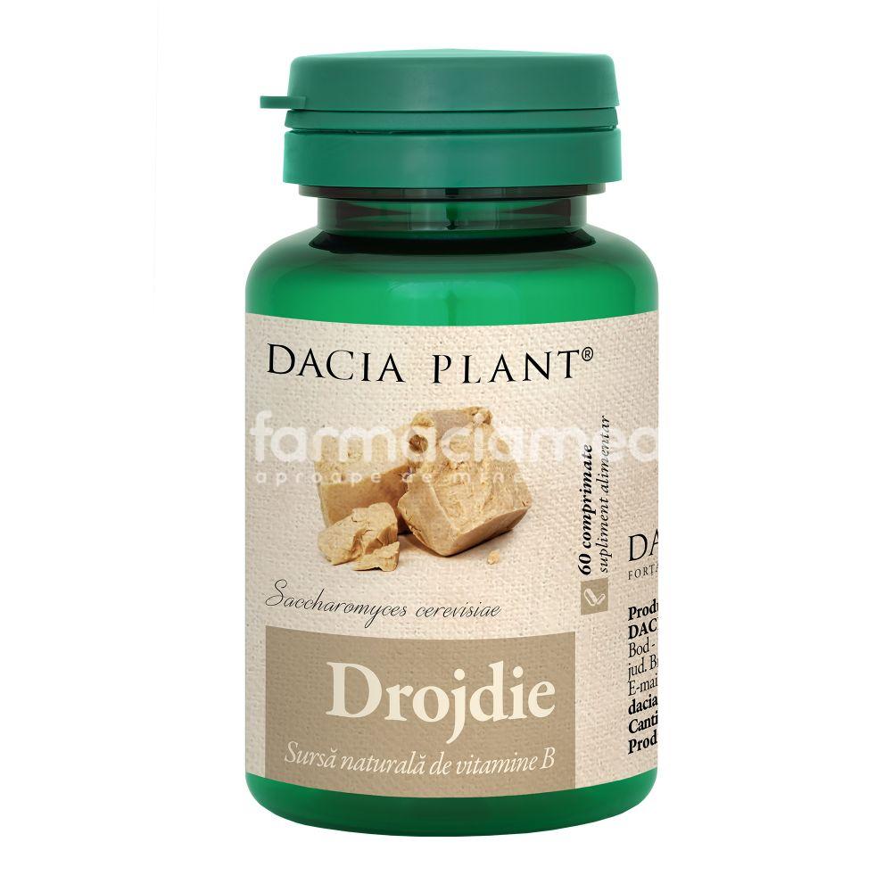 Suplimente naturiste - Drojdie, 60 comprimate, Dacia Plant, farmaciamea.ro