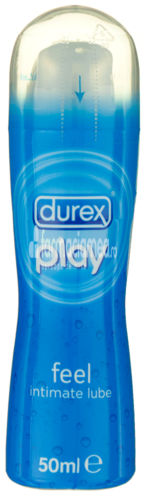 Lubrefiante & Prezervative - DUREX gel lubrifiant Play Feel pe baza de apa, impotriva uscaciunii vaginale, efect lubrifiant, 50ml, Reckitt, farmaciamea.ro