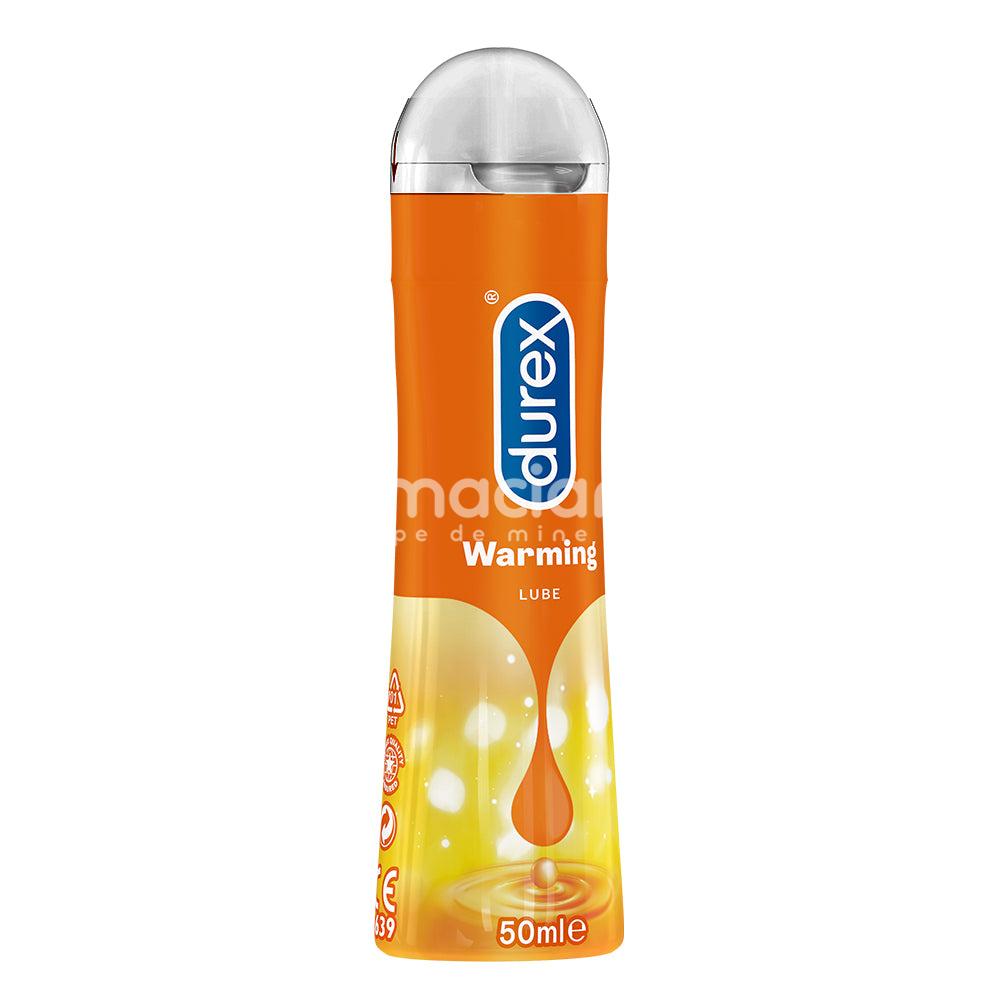 Lubrefiante & Prezervative - DUREX gel lubrifiant pe baza de apa si glicerina, impotriva uscaciuni vaginale, cu efect de incalzire si lubrifiere, 50ml, Reckitt, farmaciamea.ro