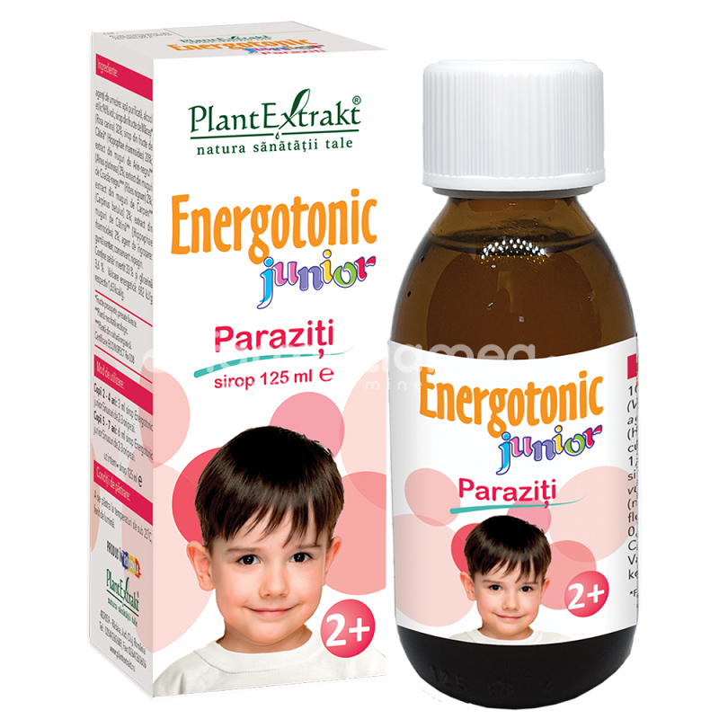 Suplimente alimentare copii - Energotonic junior paraziti sirop, 125 ml, PlantExtrakt, farmaciamea.ro