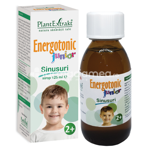 Sinusuri - Energotonic Junior Sinusuri, 125 ml, PlantExtrakt, farmaciamea.ro