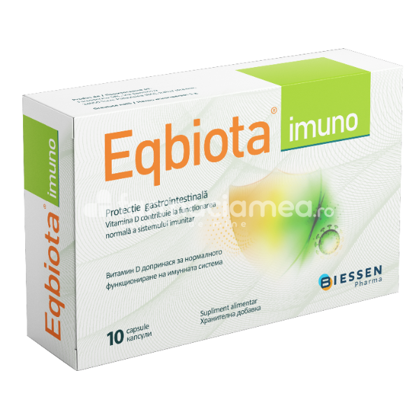 Afecțiuni gastrointestinale - Eqbiota Imuno, 10 capsule Biessen Pharma, farmaciamea.ro
