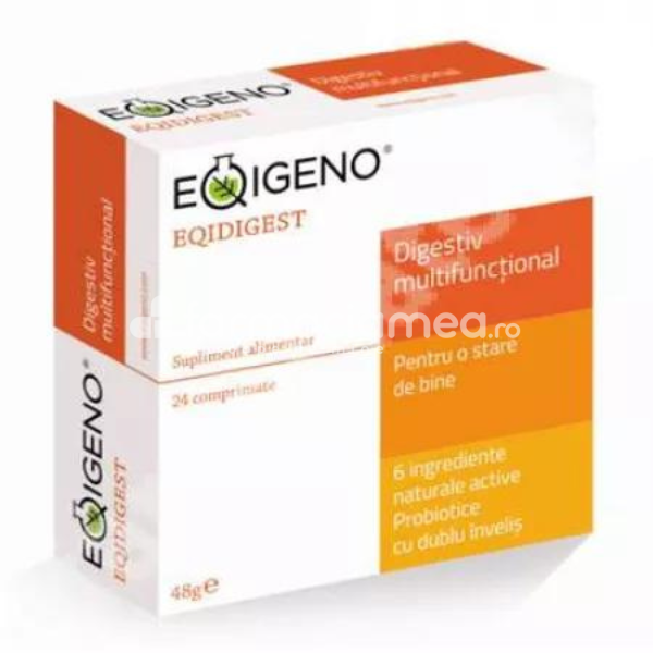Probiotice - Eqidigest digestiv natural multifunctional, 24 comprimate, Eqigeno, farmaciamea.ro