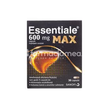 Terapie biliară și hepatică OTC - Essentiale Max 600 mg x 30 capsule, farmaciamea.ro