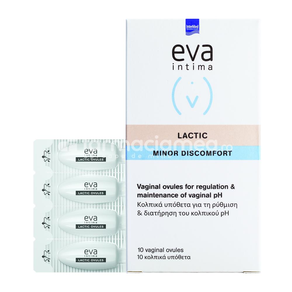 Igienă intimă - EVA INTIMA Lactic, 10 ovule vaginale, farmaciamea.ro