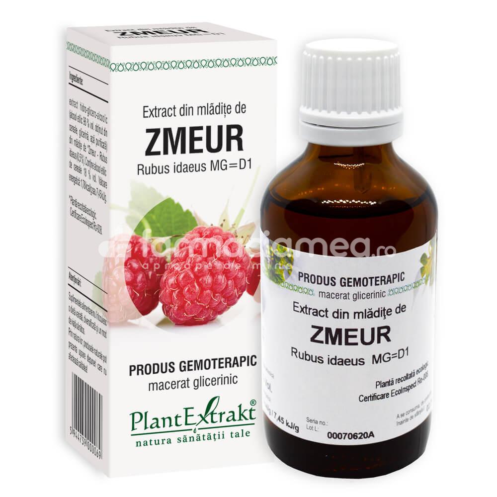 Gemoterapice unitare - Extract mladite zmeur, sanatatea aparatului genital feminin, 50 ml, PlantExtrakt, farmaciamea.ro