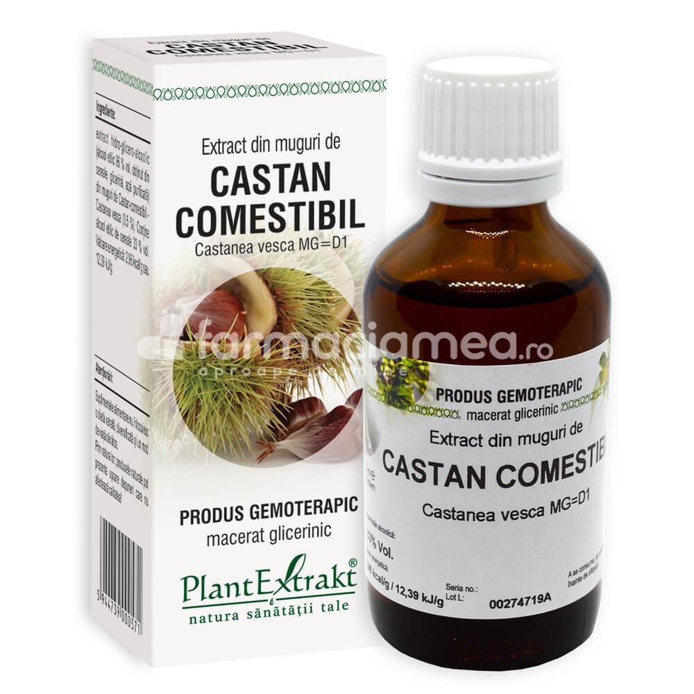 Gemoterapice unitare - Extract muguri castan comestibil, 50 ml, PlantExtrakt, farmaciamea.ro