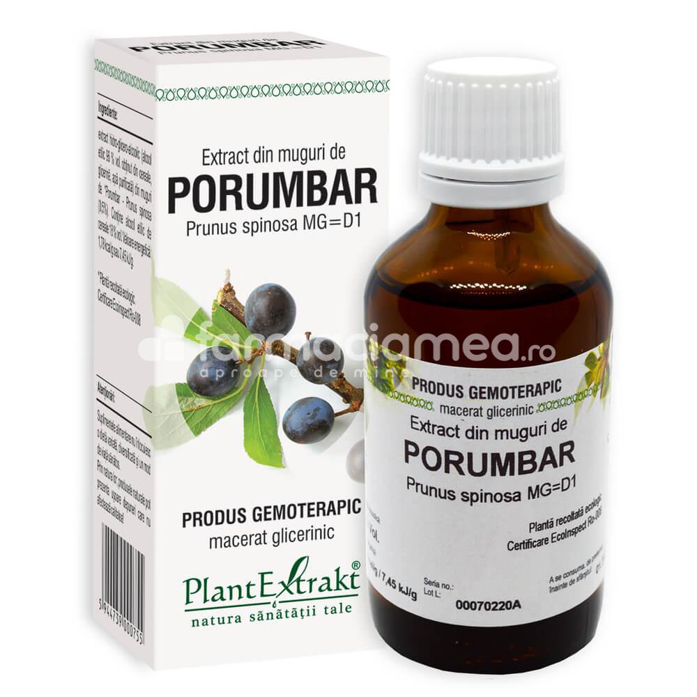 Gemoterapice unitare - Extract muguri porumbar, 50 ml, PlantExtrakt, farmaciamea.ro