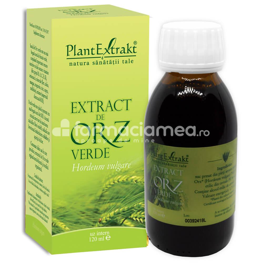 Fitoterapice - Extract orz verde, stimuleaza si creste imunitatea, 120 ml, PlantExtrakt, farmaciamea.ro