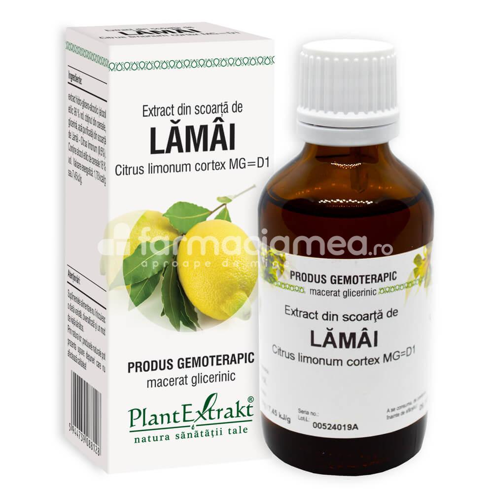 Gemoterapice unitare - Extract scoarta lamai, 50 ml, PlantExtrakt, farmaciamea.ro