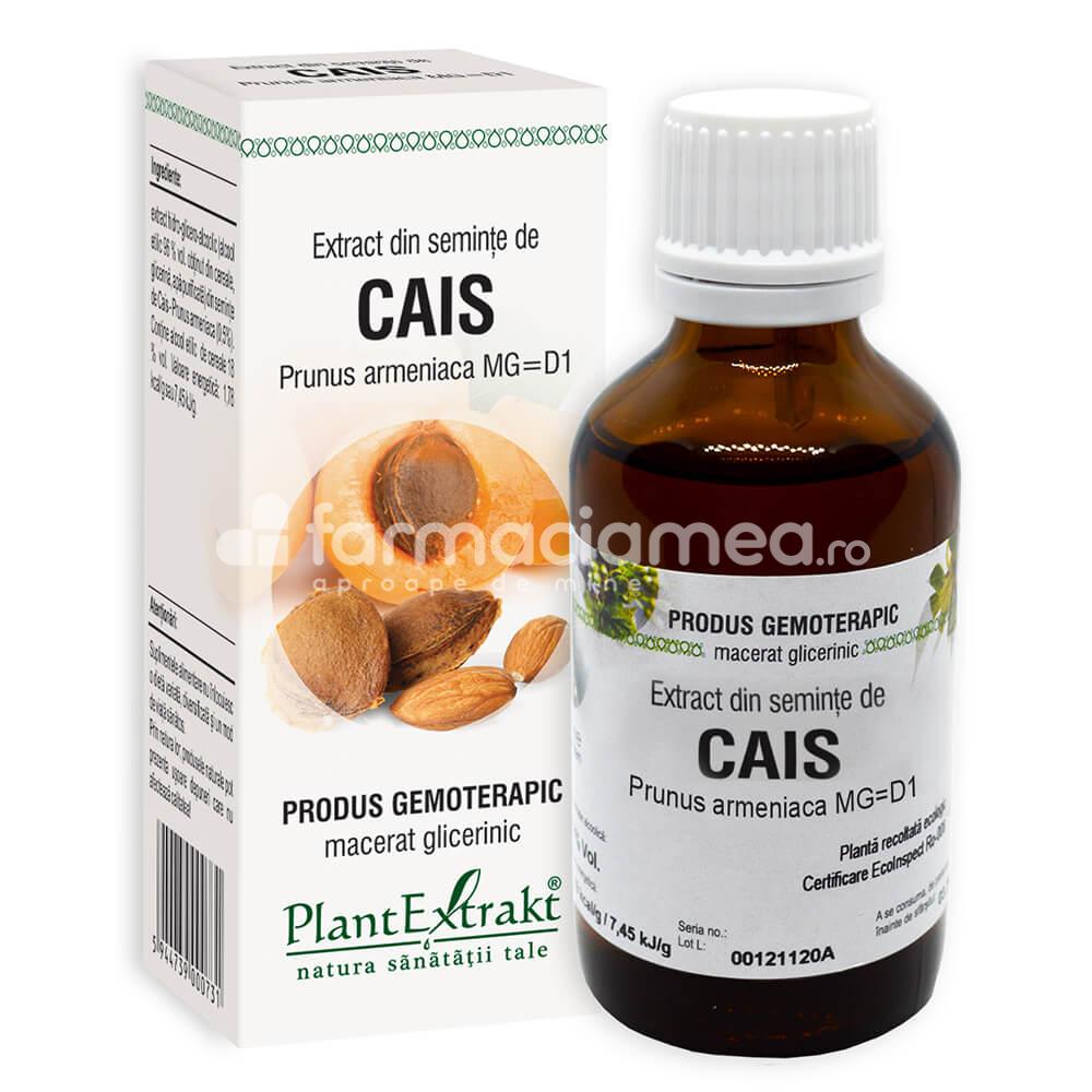 Gemoterapice unitare - Extract seminte cais, tuse, 50 ml, PlantExtrakt, farmaciamea.ro
