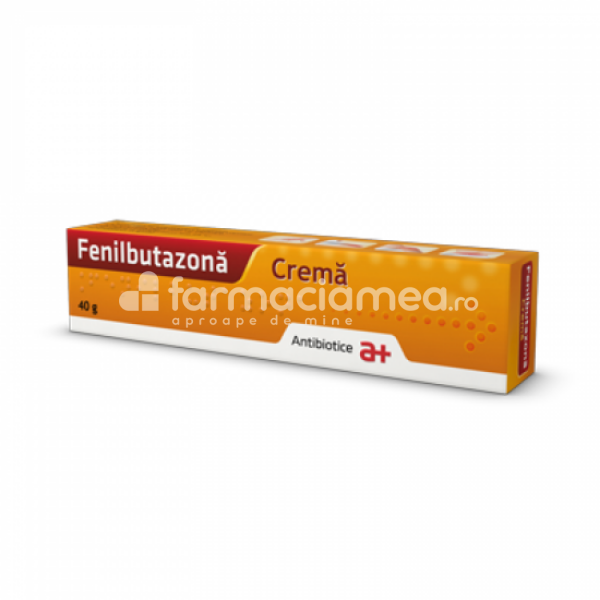 Durere OTC - Fenilbutazona Atb 40 mg/g crema 40g, Antibiotice, farmaciamea.ro