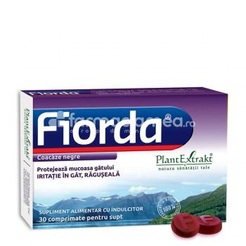 Fitoterapice - Fiorda coacaze negre, 30 comprimate supt, PlantExtrakt, farmaciamea.ro