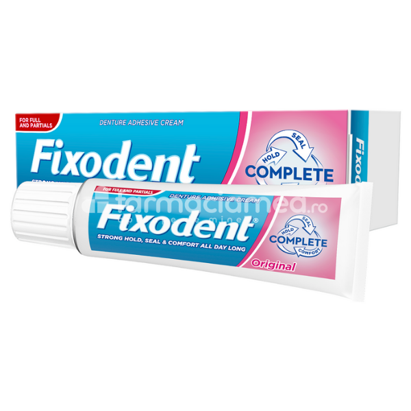 Adezivi și curățare proteze - Fixodent Complete Original crema adeziva pentru proteza dentara, 47g, farmaciamea.ro