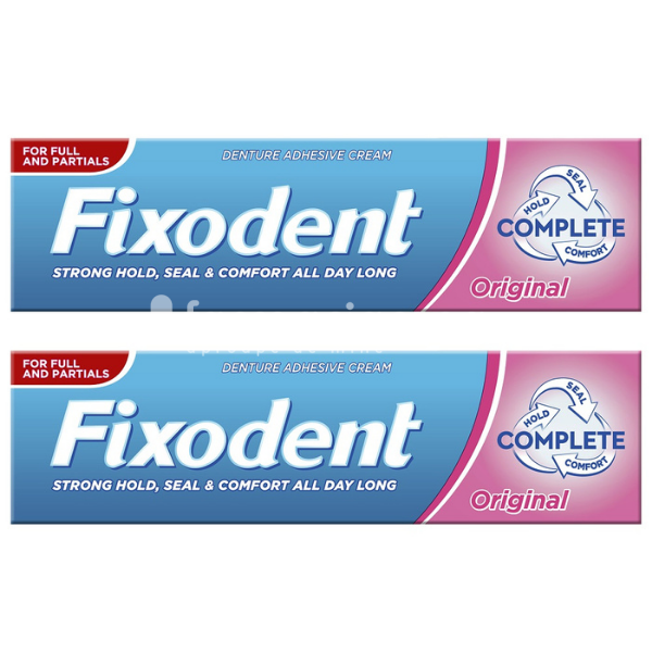 Adezivi și curățare proteze - Fixodent Complete Original Pachet crema adeziva pentru proteza dentara, 2 x 47g, farmaciamea.ro