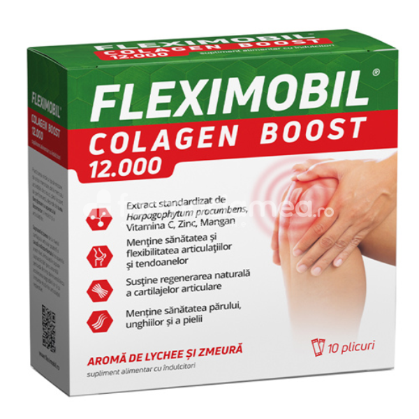 Suplimente articulații - Fleximobil Colagen Boost 12000, 10 plicuri Fiterman Pharma, farmaciamea.ro